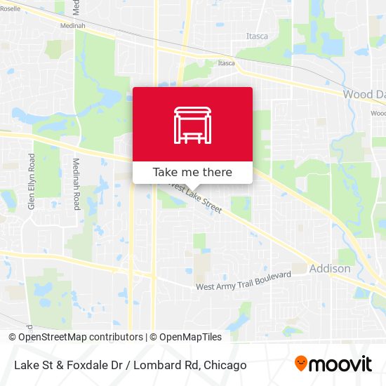 Mapa de Lake St & Foxdale Dr / Lombard Rd