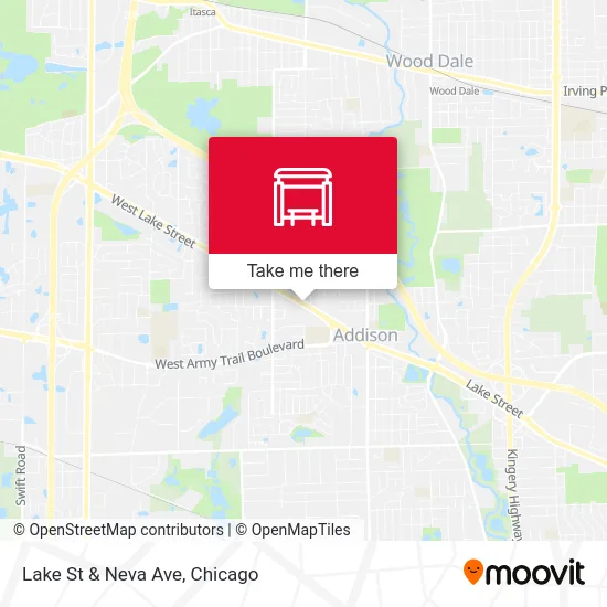 Lake St & Neva Ave map