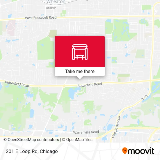 201 E Loop Rd map