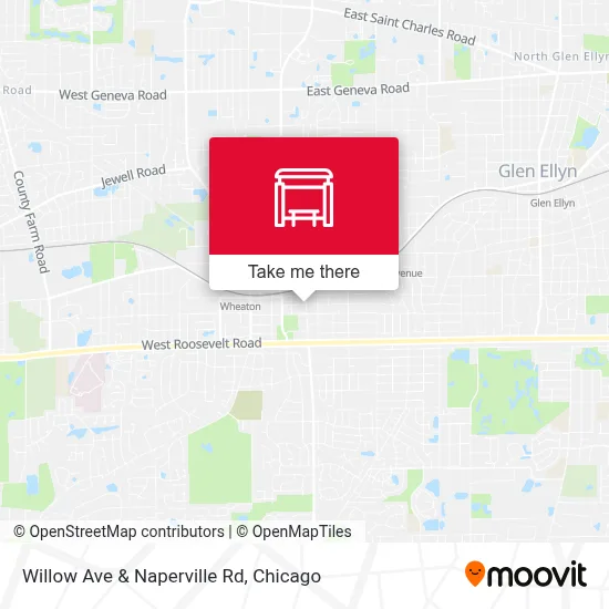 Willow Ave & Naperville Rd map