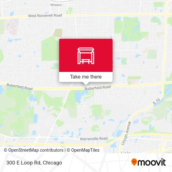 300 E Loop Rd map