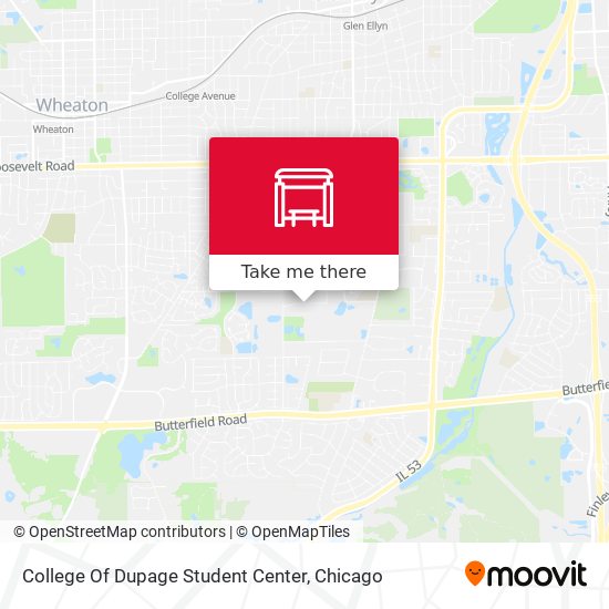 Mapa de College Of Dupage Student Center