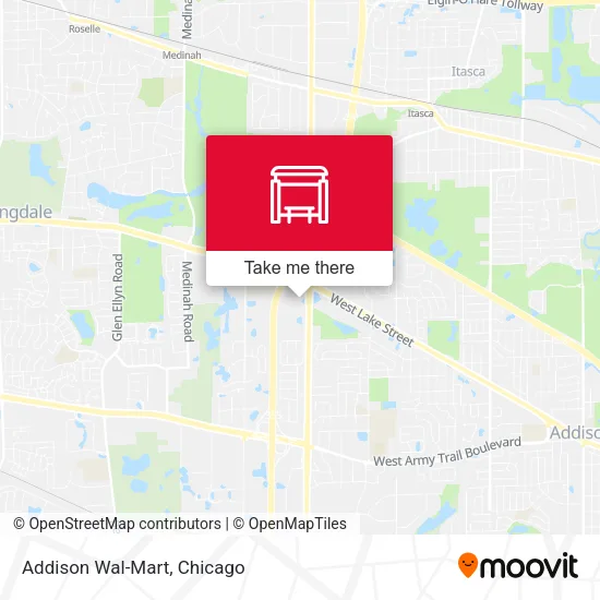Addison Wal-Mart map