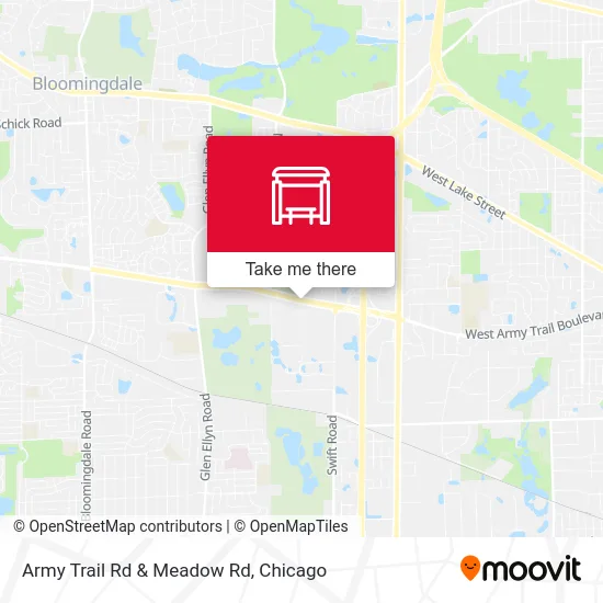 Army Trail Rd & Meadow Rd map