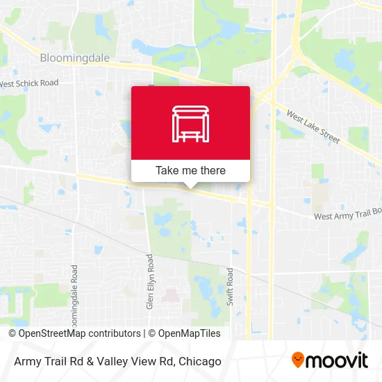 Army Trail Rd & Valley View Rd map