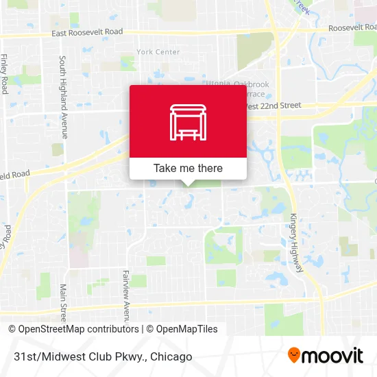31st/Midwest Club Pkwy. map
