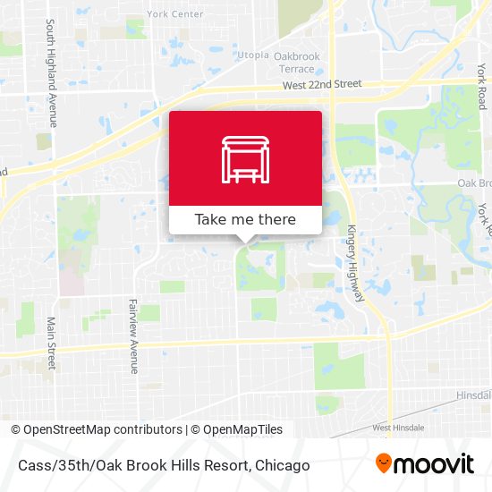 Cass / 35th / Oak Brook Hills Resort map