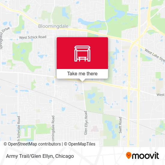 Army Trail/Glen Ellyn map