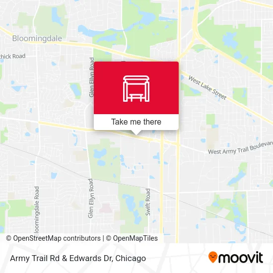 Army Trail Rd & Edwards Dr map
