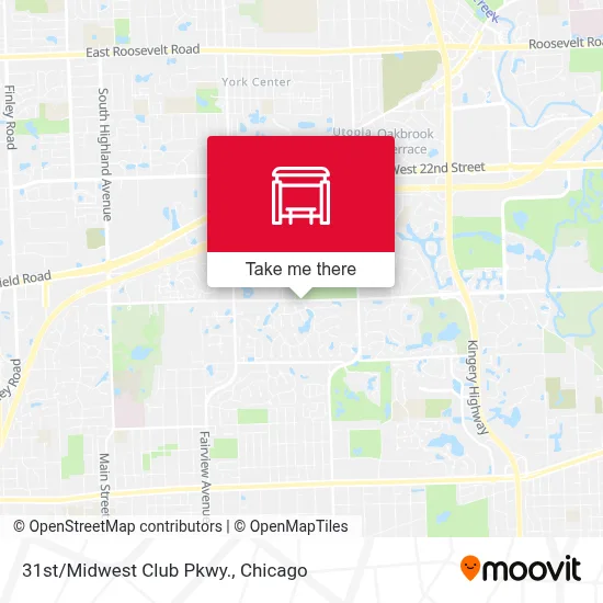 31st/Midwest Club Pkwy. map