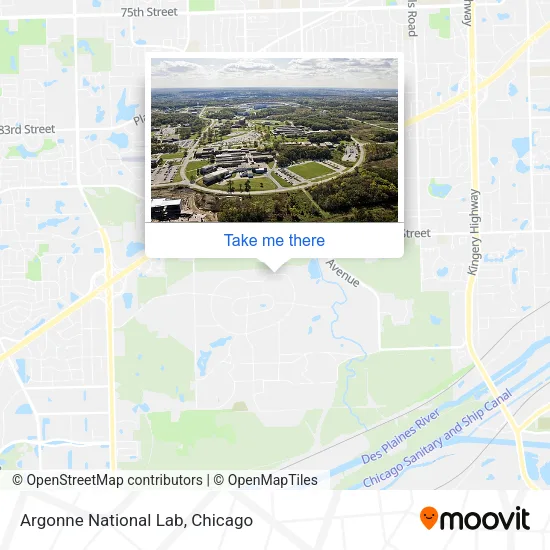 Argonne National Lab map