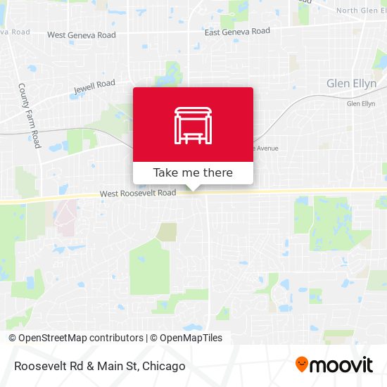 Roosevelt Rd & Main St map