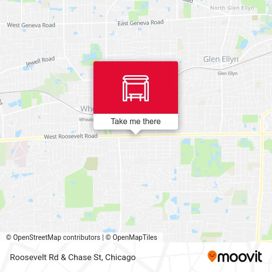 Roosevelt Rd & Chase St map
