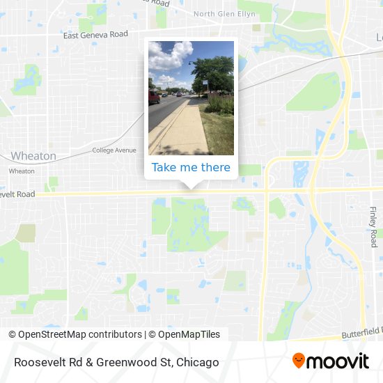 Mapa de Roosevelt Rd & Greenwood St