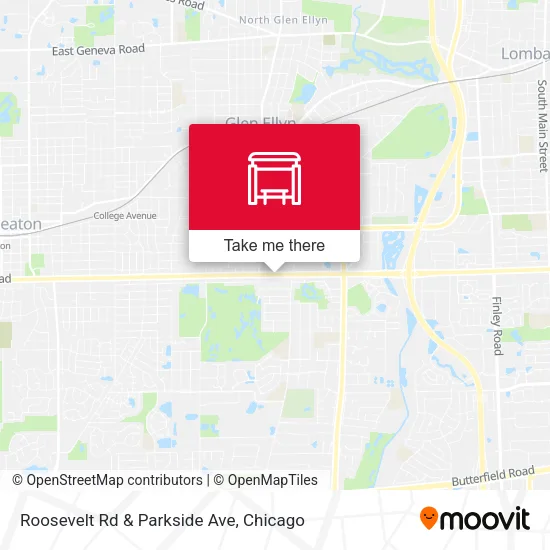 Roosevelt Rd & Parkside Ave map
