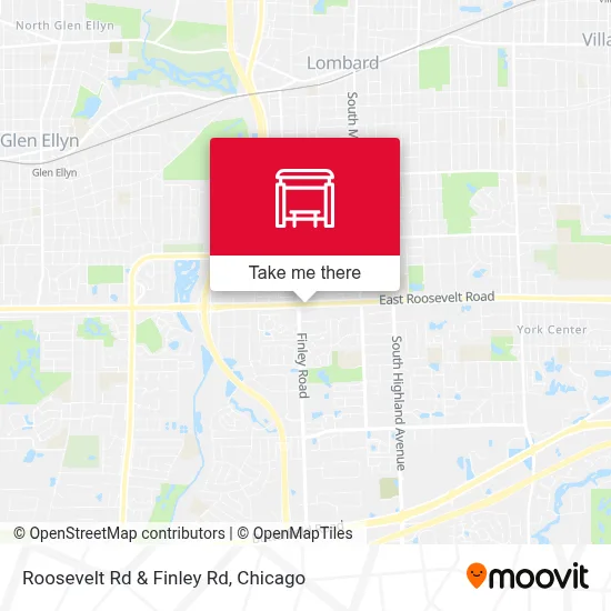 Roosevelt Rd & Finley Rd map