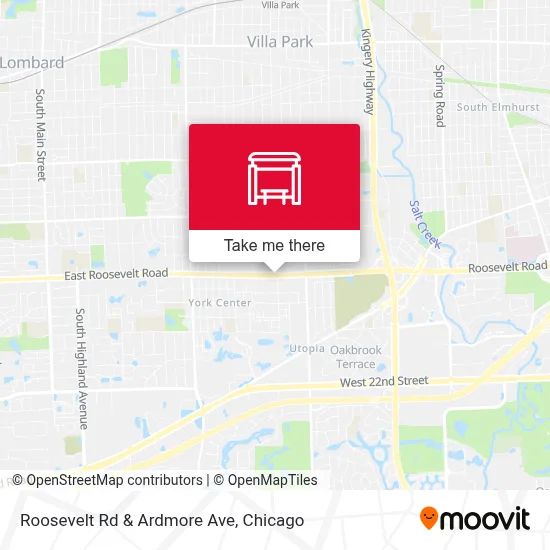 Roosevelt Rd & Ardmore Ave map