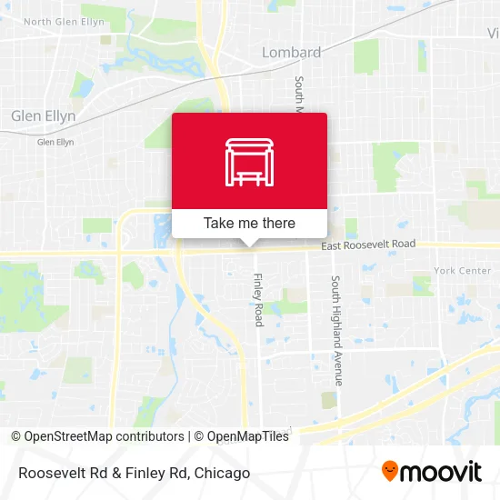 Roosevelt Rd & Finley Rd map