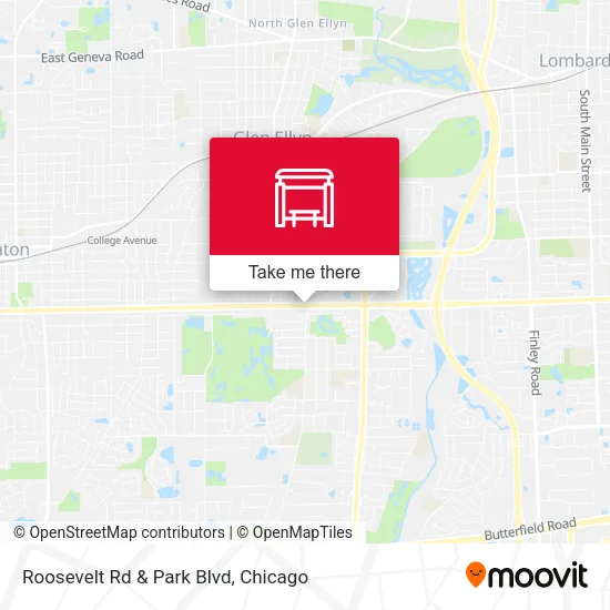 Roosevelt Rd & Park Blvd map