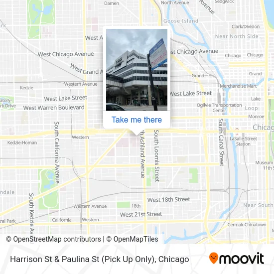 Harrison St & Paulina St (Pick Up Only) map