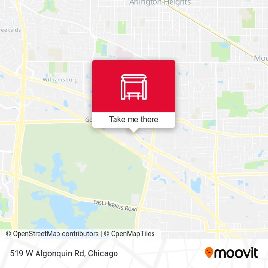 519 W Algonquin Rd map