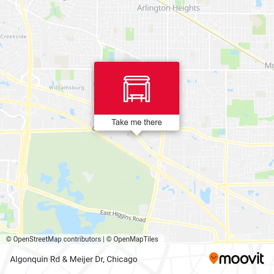 Algonquin Rd & Meijer Dr map