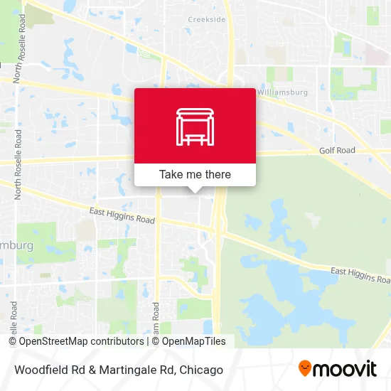 Woodfield Rd & Martingale Rd map