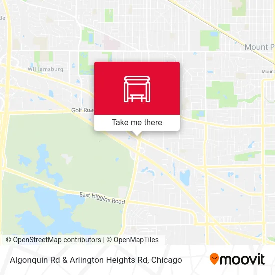 Algonquin Rd & Arlington Heights Rd map