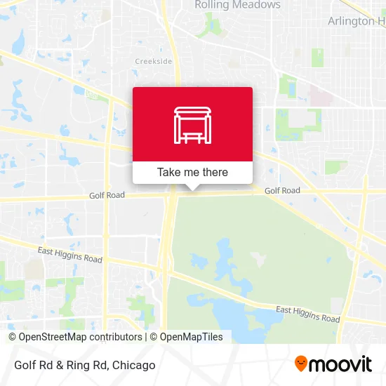 Golf Rd & Ring Rd map