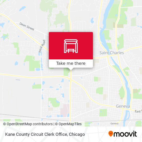 How to get to Kane County Circuit Clerk Office in St. Charles by Bus or  Train?