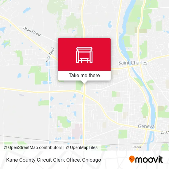 Kane County Circuit Clerk Office map