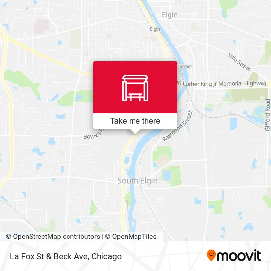 La Fox St & Beck Ave map