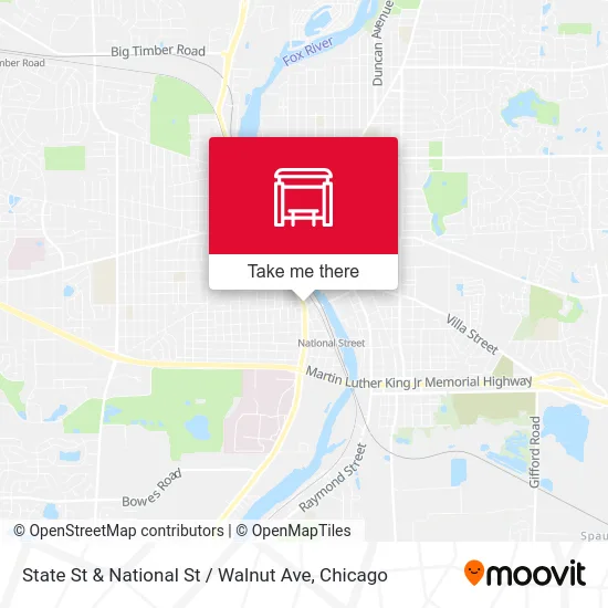 State St & National St / Walnut Ave map