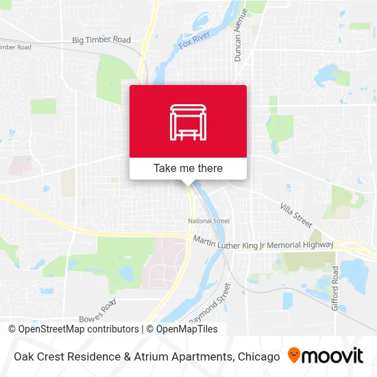 Oak Crest Residence & Atrium Apartments map