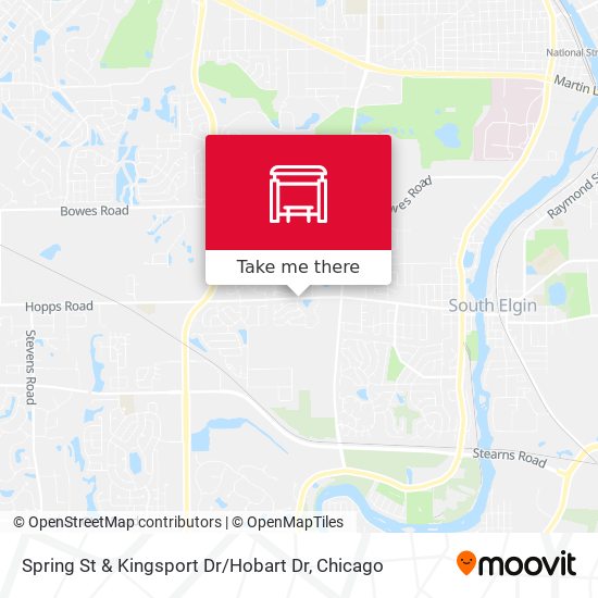 Mapa de Spring St & Kingsport Dr / Hobart Dr