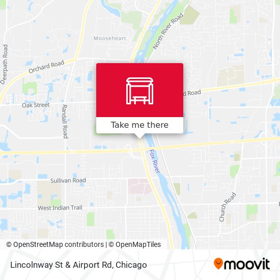 Lincolnway St & Airport Rd map