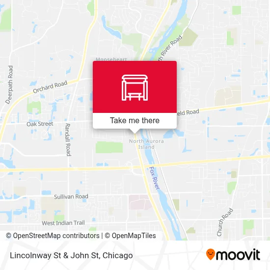 Lincolnway St & John St map