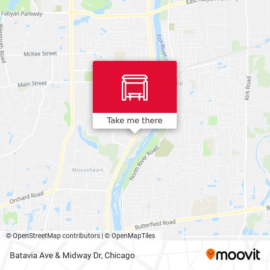 Batavia Ave & Midway Dr map