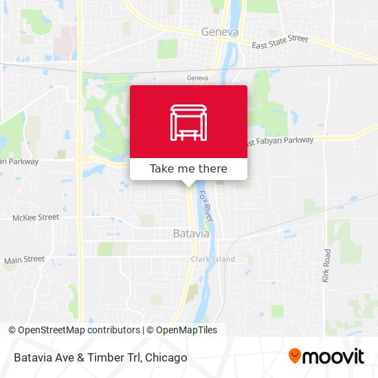 Batavia Ave & Timber Trl map