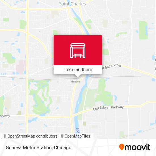 Geneva Metra Station map