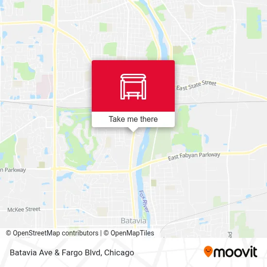 Batavia Ave & Fargo Blvd map