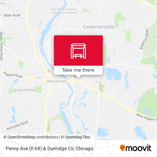 Mapa de Penny Ave (Il 68) & Dunridge Cir