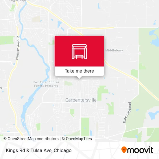 Kings Rd & Tulsa Ave map