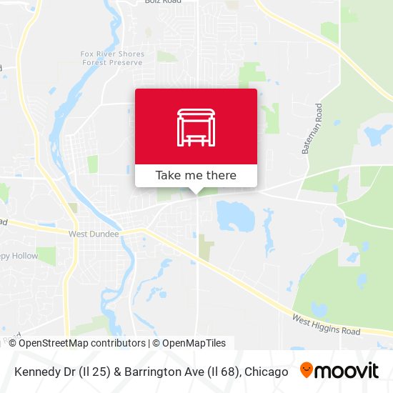 Kennedy Dr (Il 25) & Barrington Ave (Il 68) map