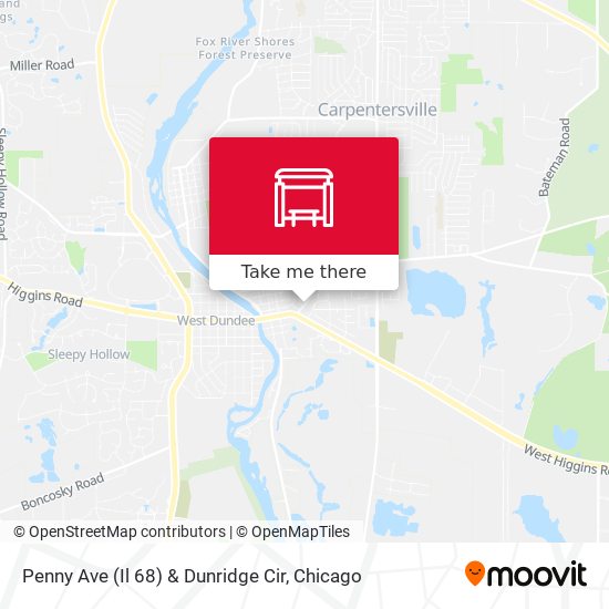 Mapa de Penny Ave (Il 68) & Dunridge Cir