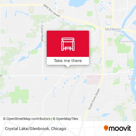 Crystal Lake/Glenbrook map