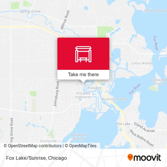 Fox Lake/Sunrise map
