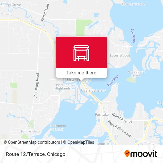 Route 12/Terrace map