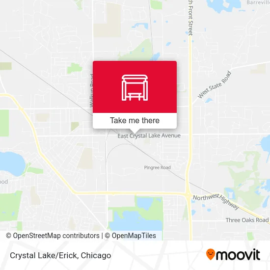 Crystal Lake/Erick map