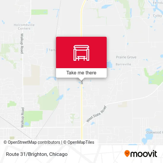 Route 31/Brighton map